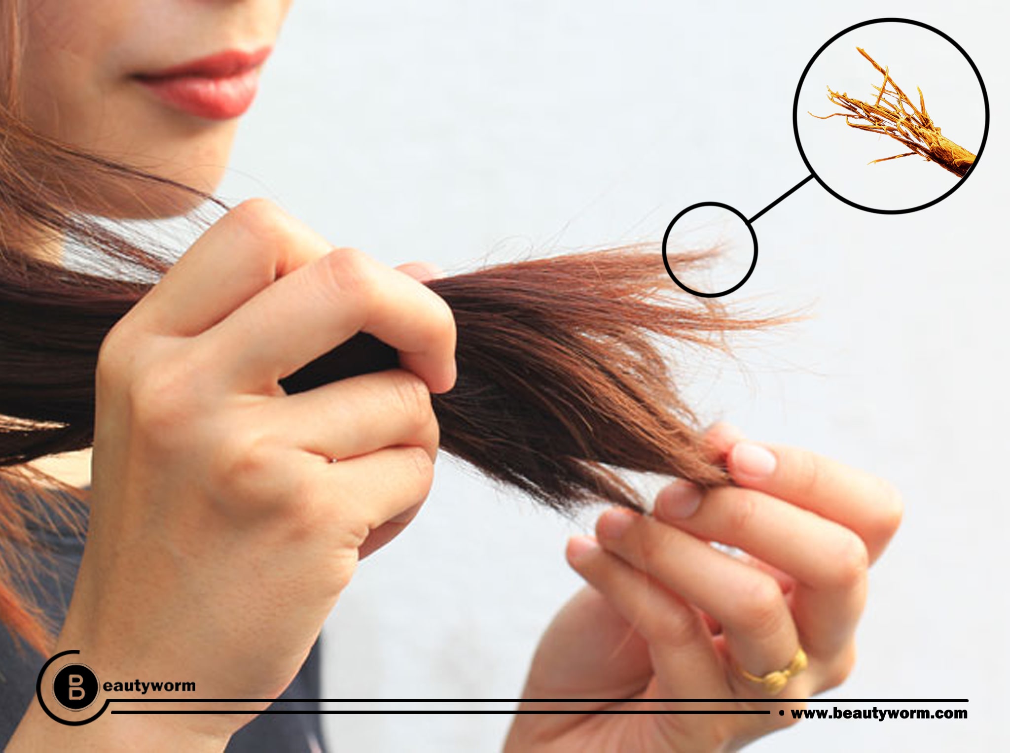 What are the causes of split ends hair?